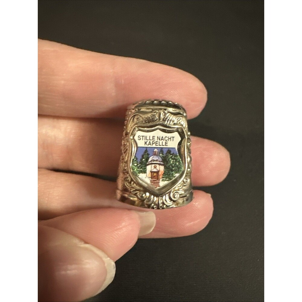 Souvenir Fingerhut / Thimble Silent Night Chapel Stille Nacht Kapelle In Austria